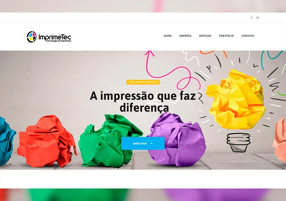 Impimetec Tecnologia em Impressão Digital Portfólio Guarda Site