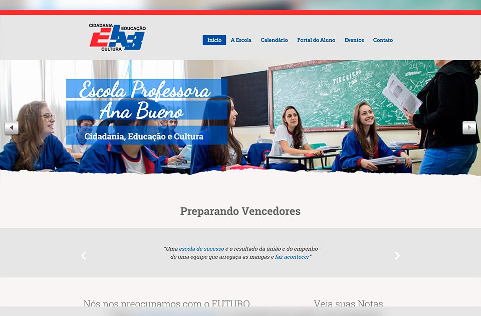 Escola Profª Ana Bueno Portfólio Guarda Site