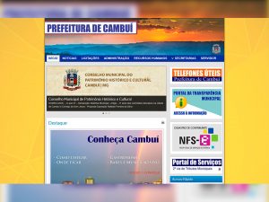 Prefeitura Municipal de Cambuí Minas Gerais Portfólio Guarda Site