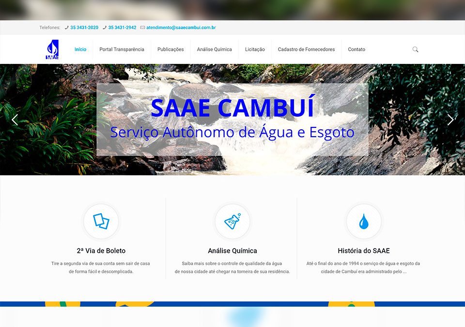 SAAE Cambuí Portfólio Guarda Site