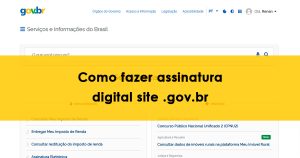 Guia de como fazer assinatura digital no gov