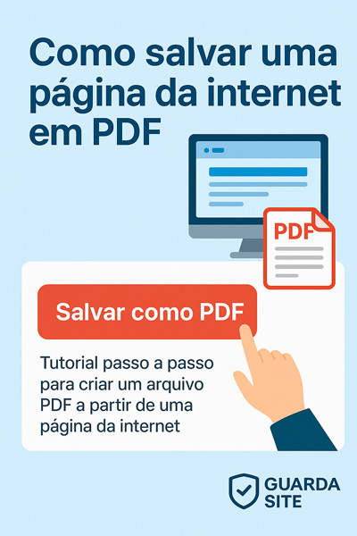 Como salvar páginas de sites da internet em pdf