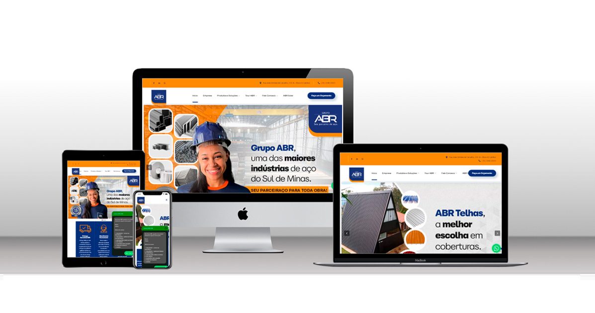 Site Grupo ABR criado pela guardasite