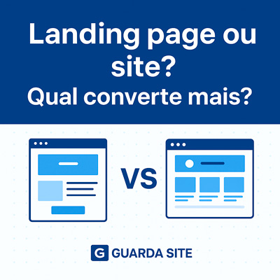 Landing Page ou site qual converte mais clientes online